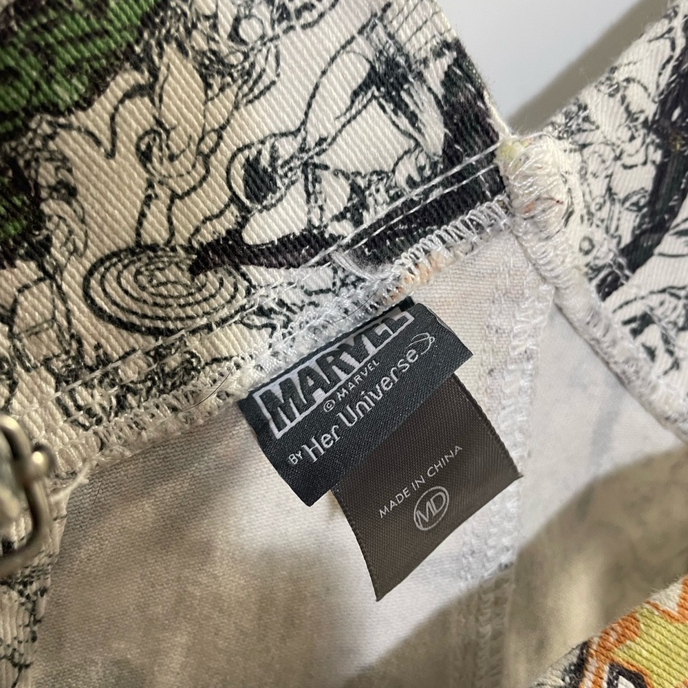 Marvel Print Denim Overalls - Picture 3 of 5